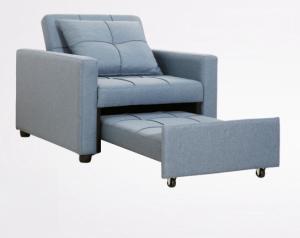 Modern Outdoor Convertible Sofa Bed Chair Adjustable Backrest 3-In-1 Pull Out