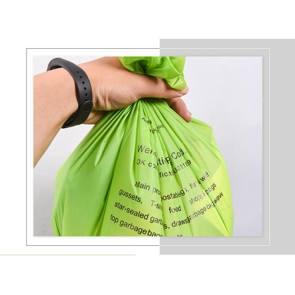 Square Bottom Bag Biodegradable Plastic Vest Shopping Bag for Customized Supermarket