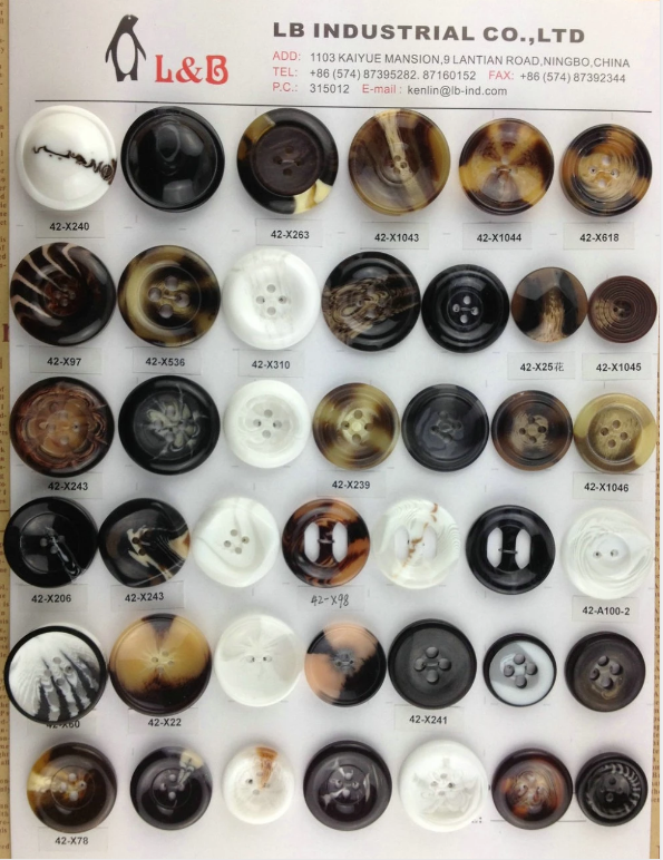 Hot Sale Round Resin Garment Suit Coat Button With Various size
