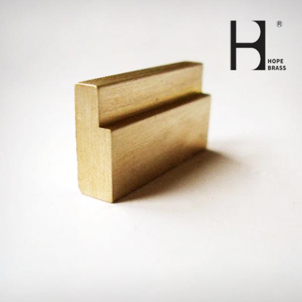 Smooth Surface Brass Extruded Sections , Anti Aging Brass Door Latch
