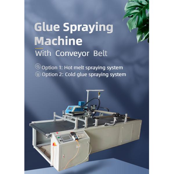 800*600mm Glue Range Size Hot Melt Adhesive Spraying Machine for Box Folding and Gluing