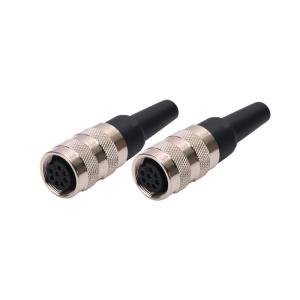 IP67 Circular Electrical Connectors , Molded Straight M16 Connector 6 Pin 5 Pin For Automation