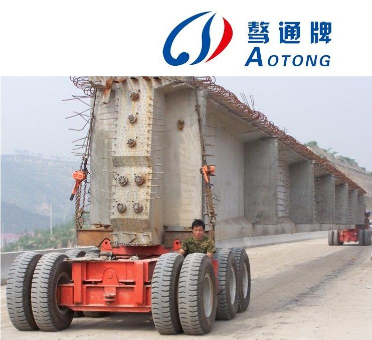 Semi-Trailer Hydraulic Axis Steerable Cast Semi Trailer for Multi Axles Bridge Girder Transport
