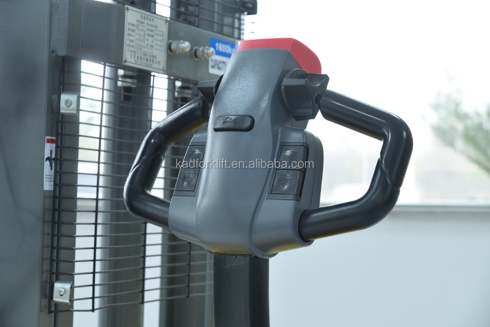 1.5 Ton 1500kg 2m 3m 4m Walkie electric stacker pedestrian Electric Pallet Stacker Widen fixed leg