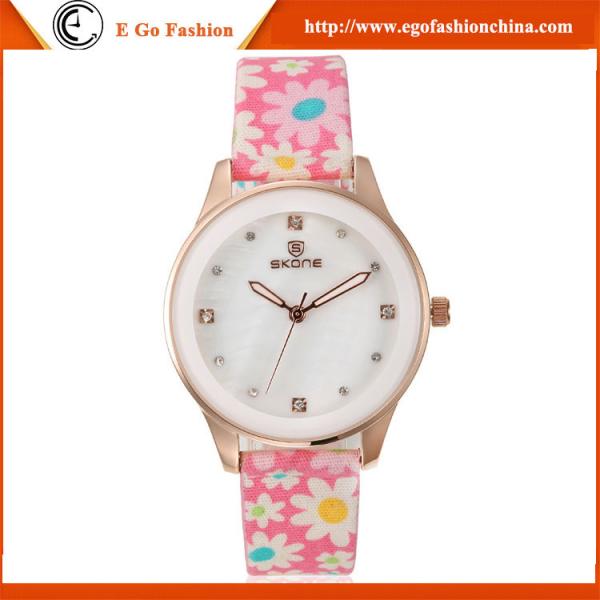Quality SK03 Flower Sports Watch PU Leather Mixed Order Top Brand Skone Watch Woman Watches New for sale