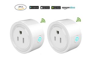 China USA Standard Tuya Wifi Smart Plug Remote Control With Fireproof Material wholesale
