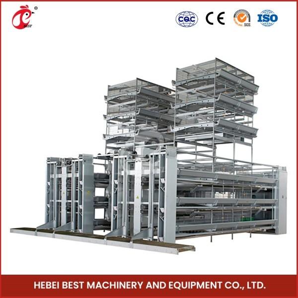 Quality Bird Friendly Galvanized Steel Cage System For Layer Farming Rose for sale