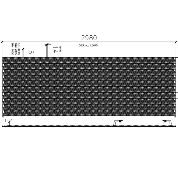 Decoration Flat Wire Conveyor Mesh Belt , 316 Stainless Conveyor Belt Long Time Life