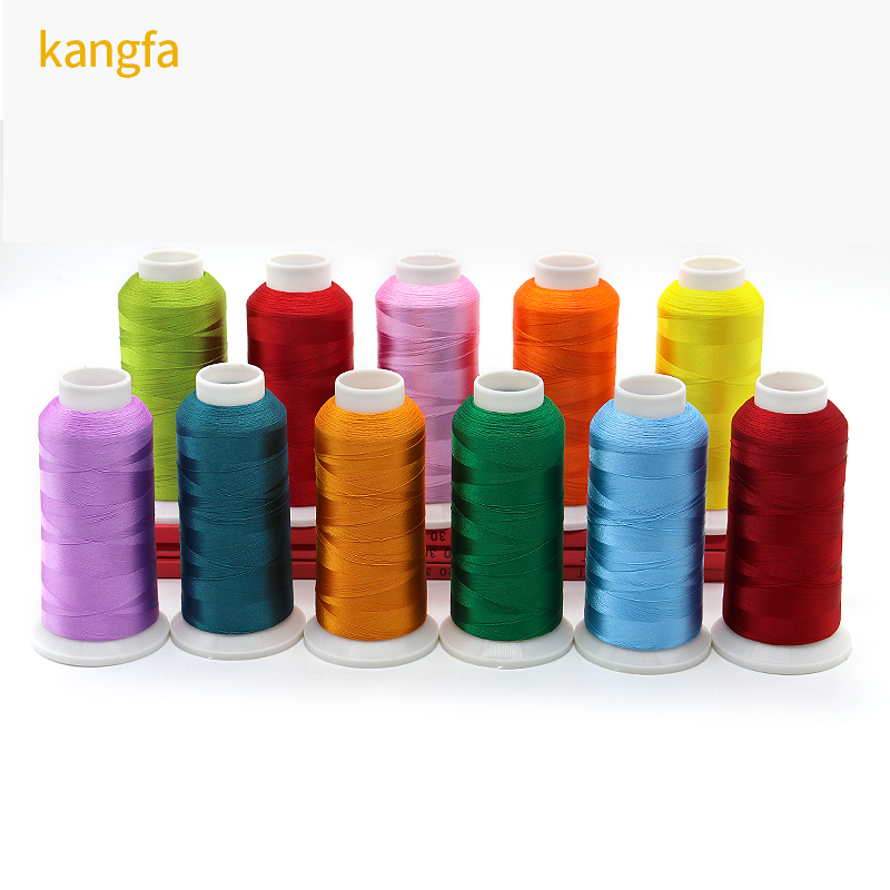 Low MOQ 120D/2 4000Y Fast Shipping Polyester Thread for Embroidery Machine 720 Colors