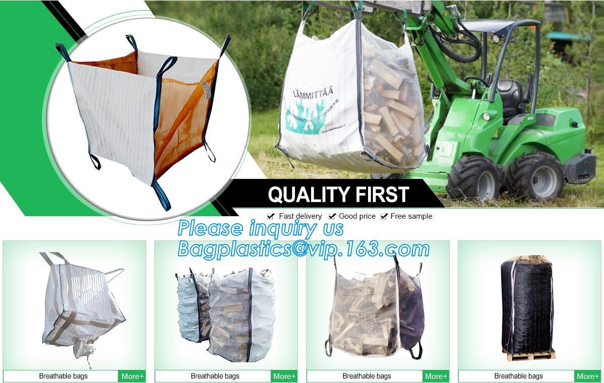 customizable PP u-panel baffle big bag /coated white woven PP jumbo bag/ventilated 4 panel baffle bag/all colors availab