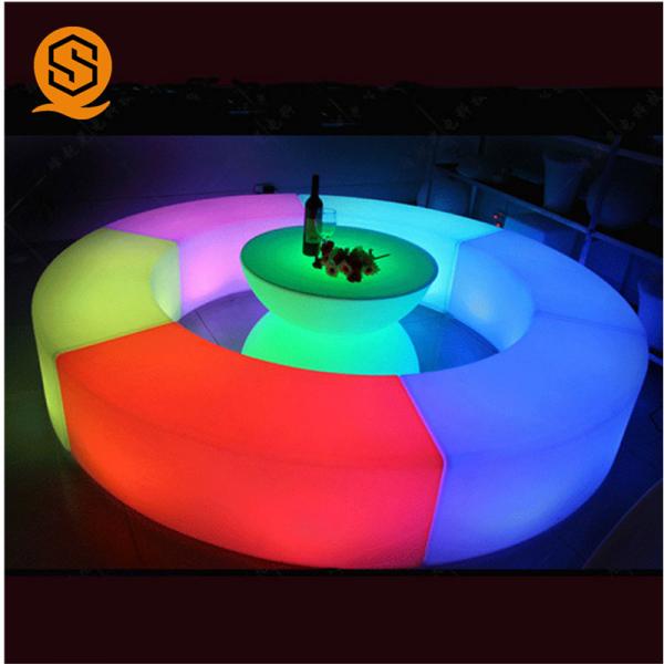 Quality Remote Control Luminous LED Bar Counter LED Bar Table Rechargeable Multi-Color LED Bright Furniture for sale