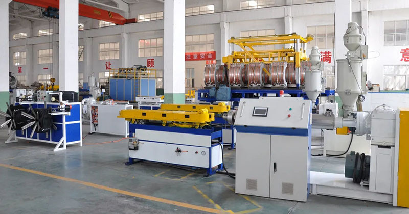 12-63MM Hoses Electricity PE Corrugated Pipe Making Machine PE Corrugated Pipe Making Machine