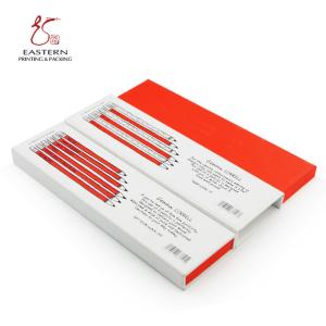 Funny Pattern Hard CMYK Color Cardboard Pencil Box 20cm Length