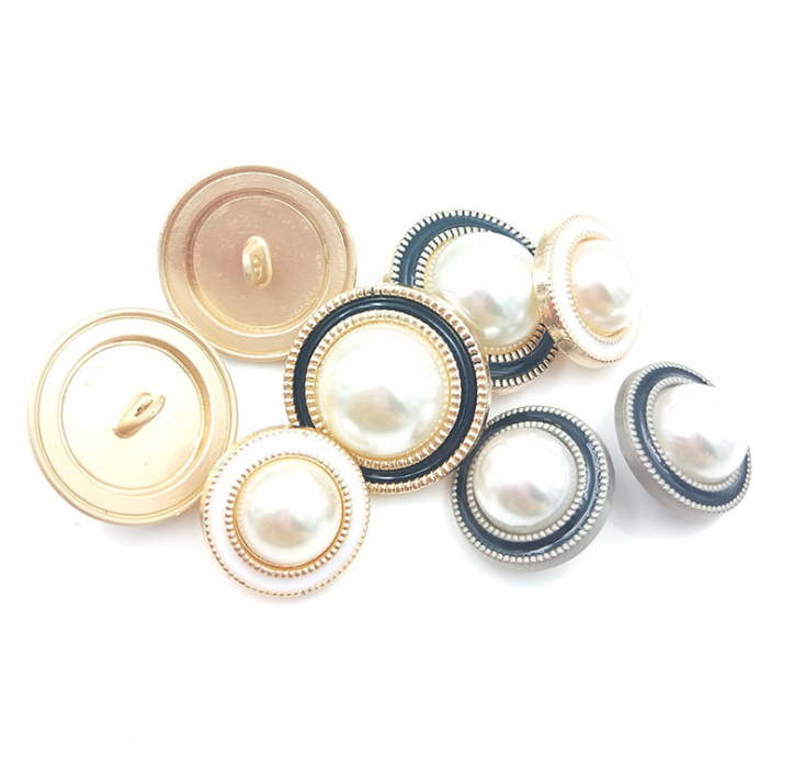 2021 high quality pearl plastic button with shank