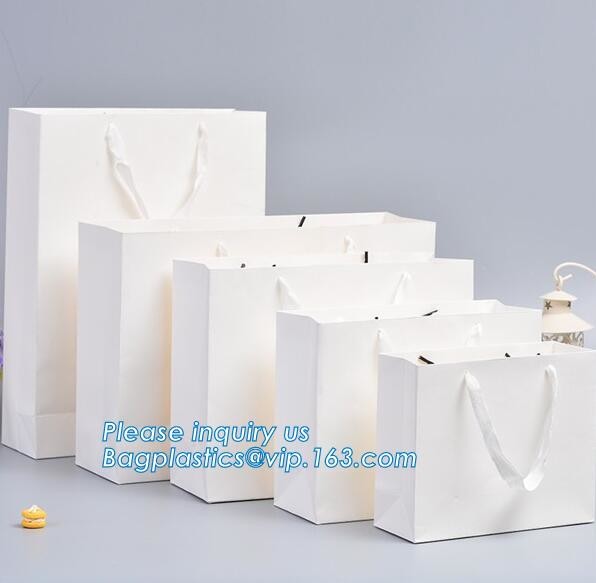 Fashion Custom Printing Luxury Gift Shopping Carrier Paper Bag With Your Own Logo Print,strong twisted handle black leat