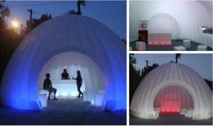 Hot sale advertisin inflatable lighting tent for tea house / inflatable tent with led tent