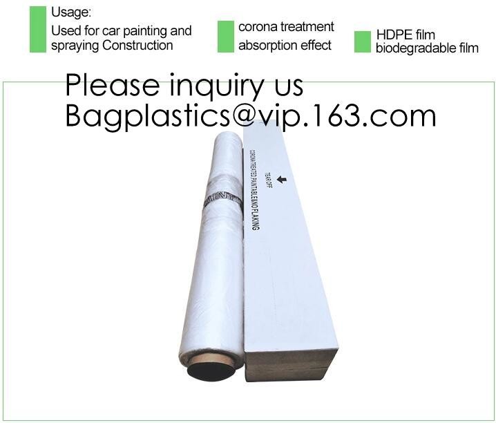 Disposable Plastic Car Cover with Elastic Band Medium Size, Kit De Protection, Car Clean Kit, car protection disposable