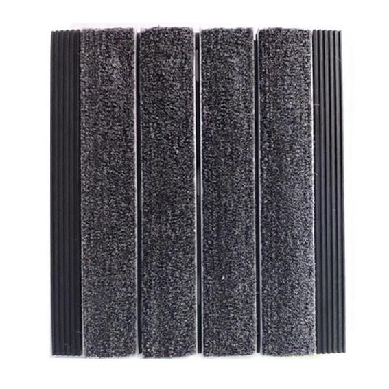 Quality 20mm Rubber Matting Aluminum Entrance Mat Anti Slip Safety Mat Dust Control for sale