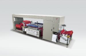 China Auto two color non woven fabric roll to roll screen printing machine , 1500m/hour wholesale
