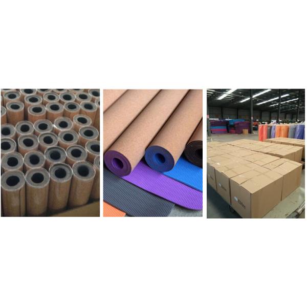 Hot Wholesale Eco-Friendly Absorbent Fashion Anti Slip Natural Cork Rubber Yoga Mat