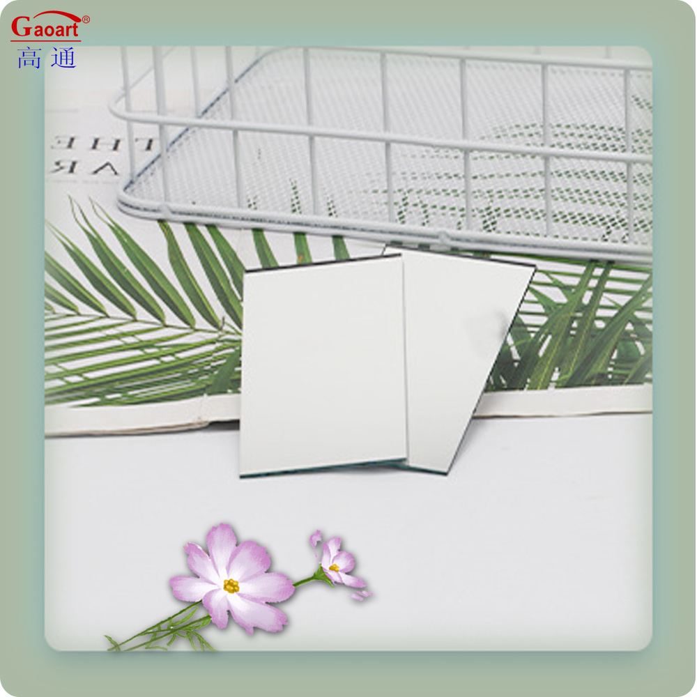 Modern Style Wall Mirror Frameless Full Length for Bathroom Two-Way Square Home Decor