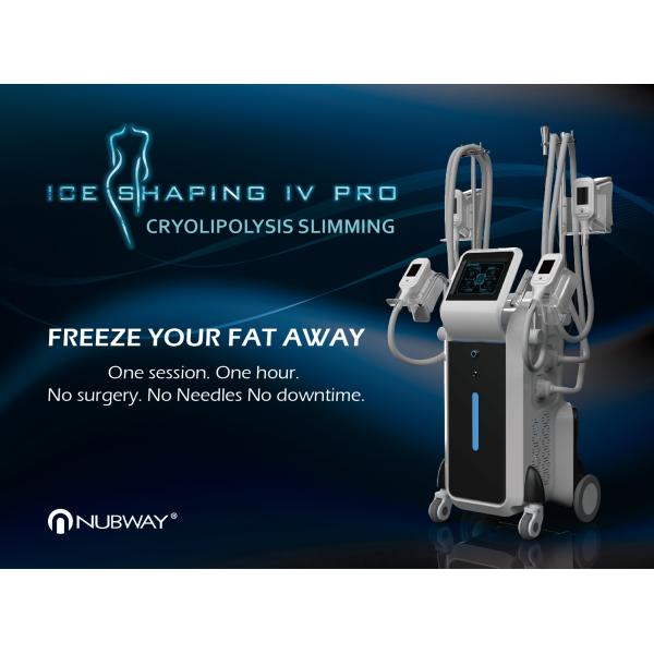 4 handles simultaneous powerful fat reduction cryolipolysis cool shaping machine for clinic use