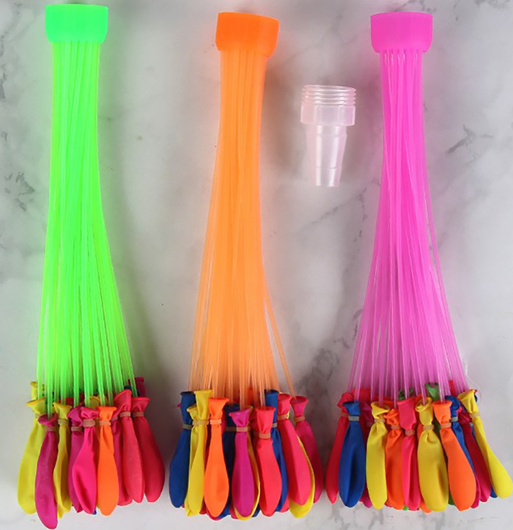 Party 3 Inch 3 Bunch 111 Pieces Rapid-filling Water Balloons for Children Summer Toy Games