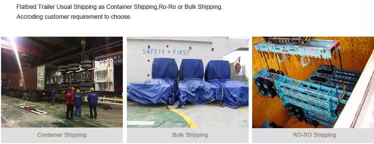 Tire 11.00r20 80 Tons 20ft 40ft Shipping Container Trailer