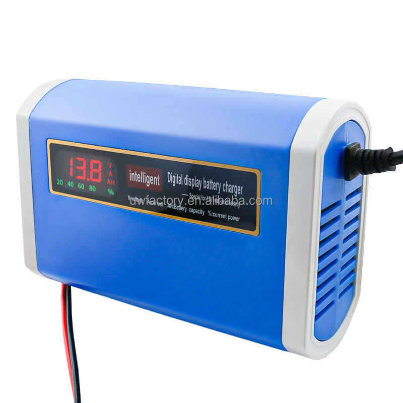 Connector Current Protection Full Automatic 12V/24V 10A 5A Car Battery Charger for Motorcycle Lead Acid Battery Output