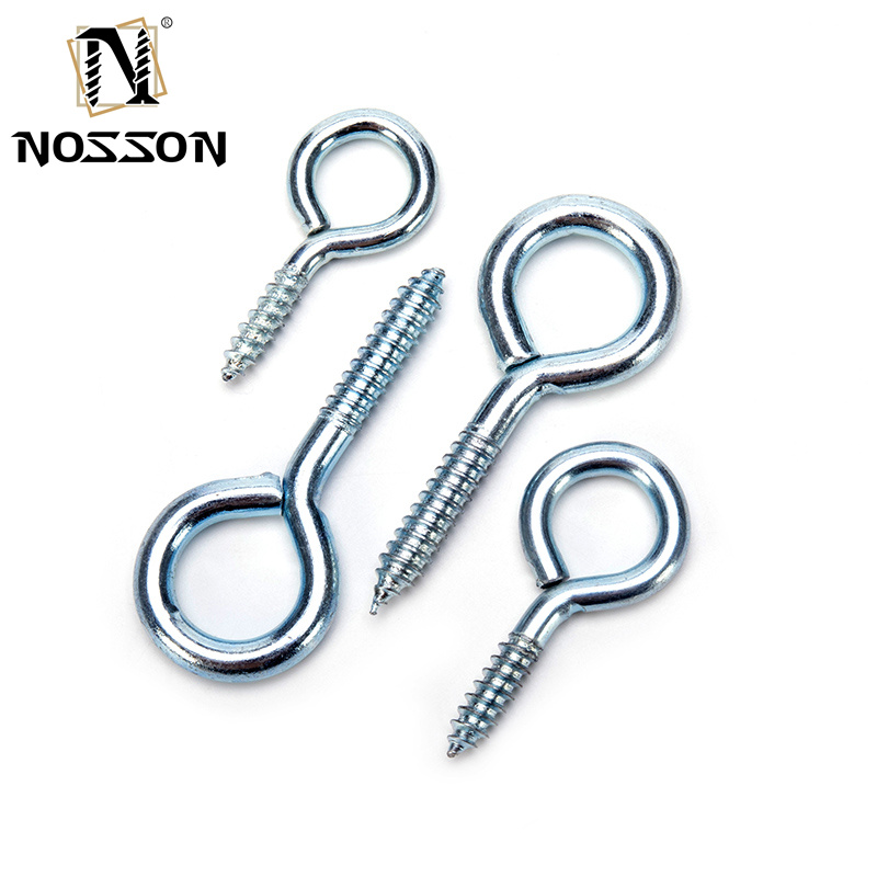 Stainless Steel Carbon Steel Wood Black Lag Eye Screw with GB Standard M1.6 M2 M2.5 M3 M4 M5 M6 M8 M10 M12 M14 M16 M20 and Plain Finish
