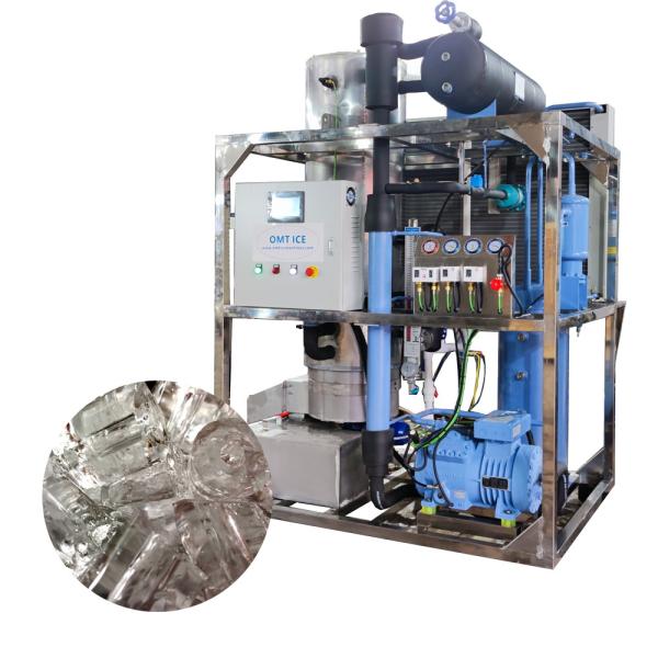 Quality 3000kg Tube Ice Solid Maker for Drinks Big Capacity 1500kg Capacity 1700*1400*1600mm Size for sale