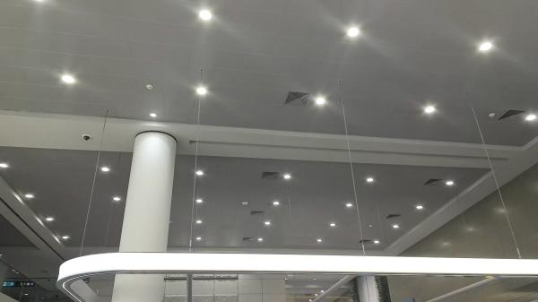 Quality Sound Absorbing Aluminium Composite Metal Acoustical Ceiling Panels Powder Coating Micro Perforated for sale