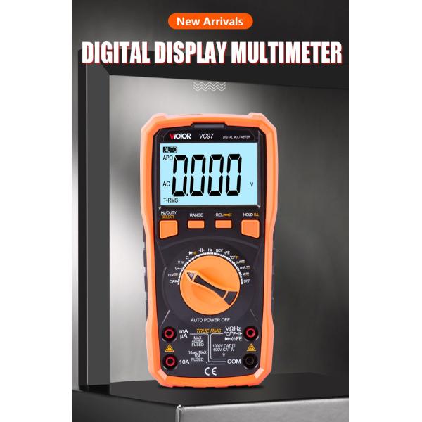 VC97 VICTOR 2021 VC97 VICTOR original factory True RMS Auto Ranging Digital Multimeter with 3999 LCD display NCV LIVE