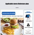 Supermarket 15.6'' Windows Dual Screen POS System With Printer Scanner