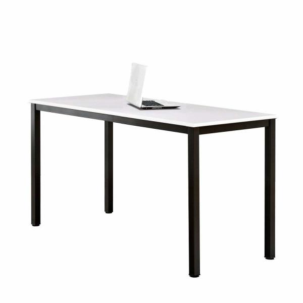 Quality Metal Steel Home Office Single Wooden Computer Table White W1800 D800 H750MM for sale