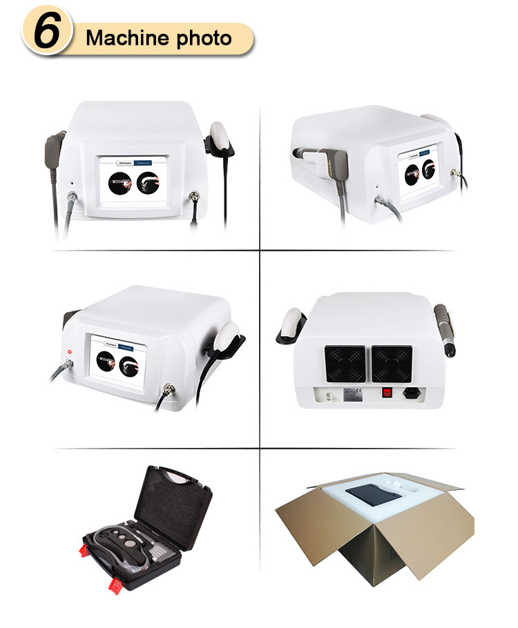 ABS Shockwave Ultrasonic Vibrating Massage Machine For Body Pain Treatment