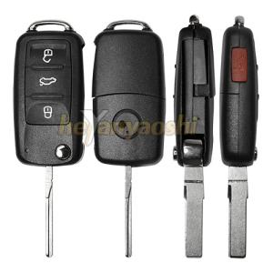 China Vw 4 Buttons Smart Key Shell with Emergency Key Insert wholesale