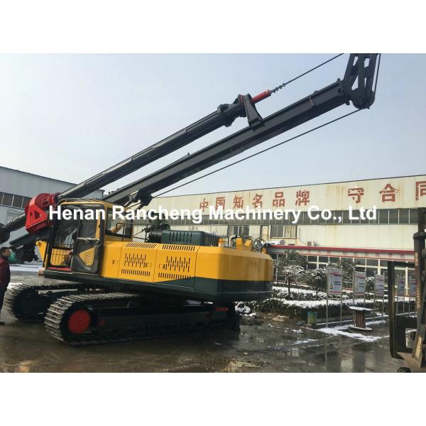 Crawler Mounted Water Well Rotary Drilling Rig Machine 170KW Engine 40m Piling Depth
