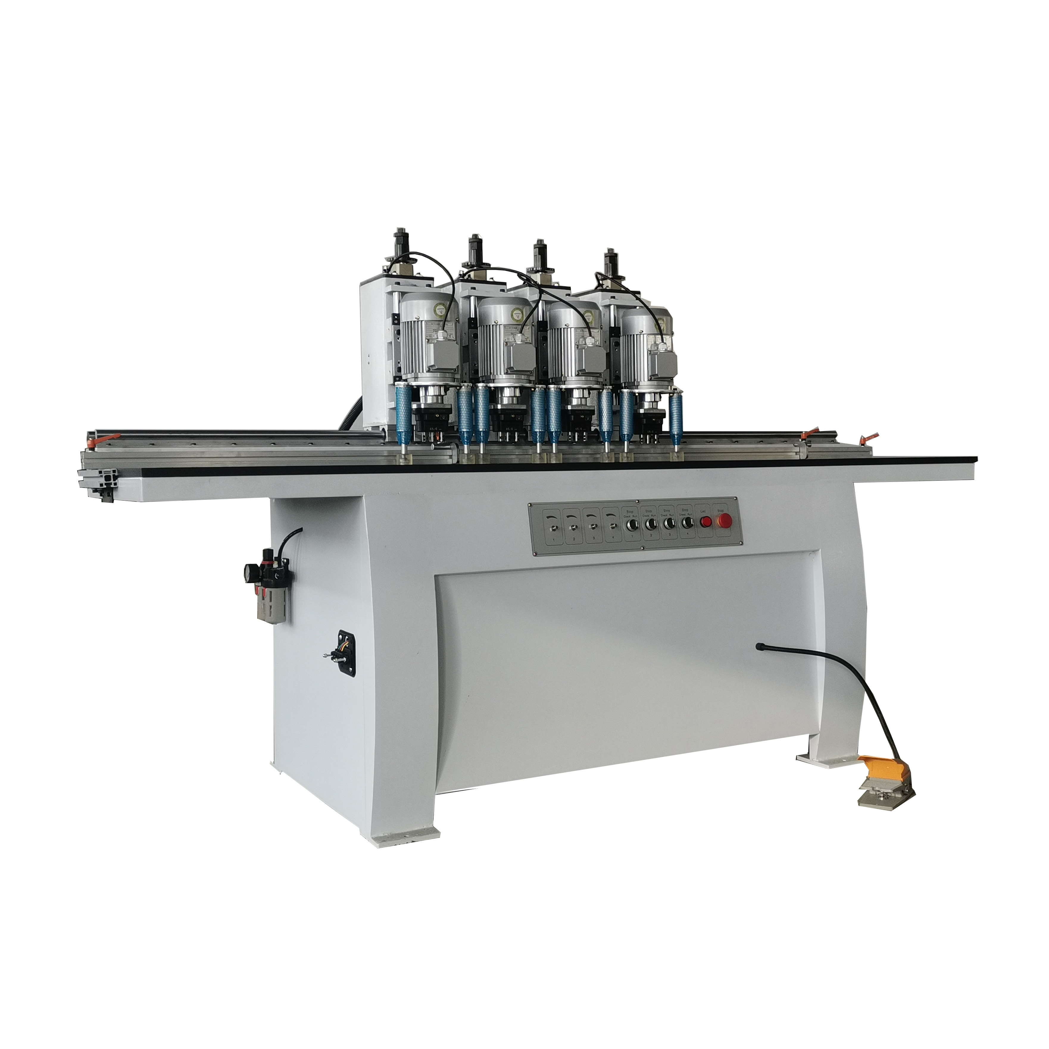 Max. Drilling Diameter 50mm Cabinet Double Two Heads Wooden Door Hinge Boring Machine