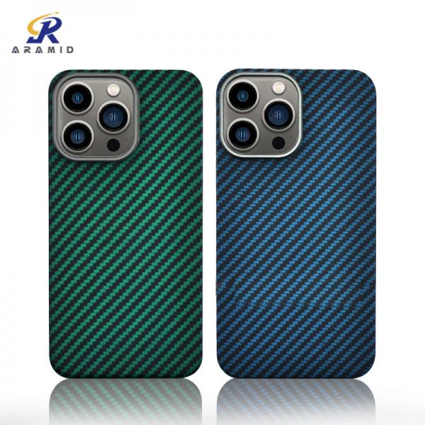 Quality OEM Mixed Color Matte Aramid Fiber iPhone 13 Pro Case for sale