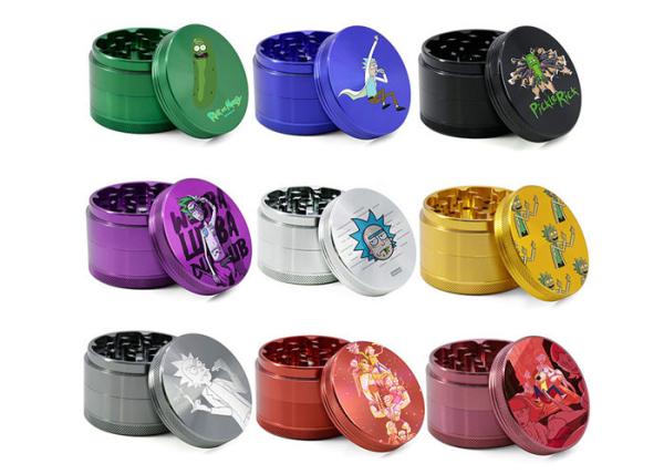 Quality Rick Morty Pattern Cigarette Grinder for sale