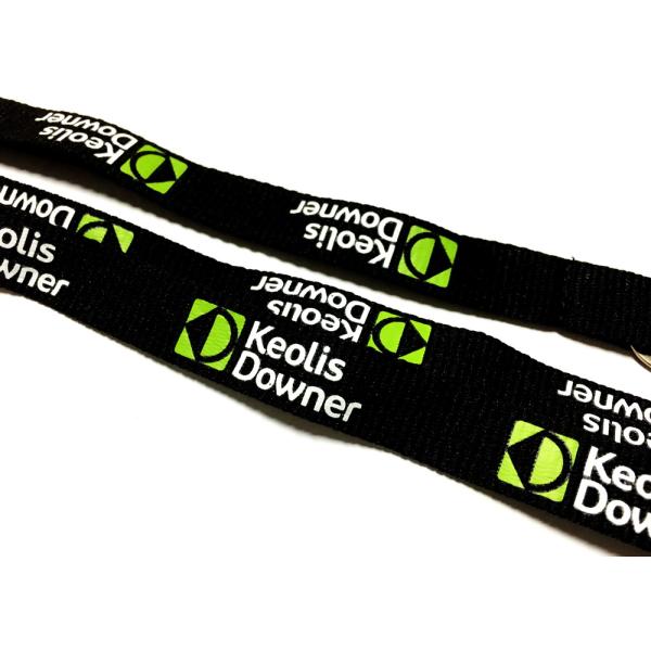 Low Minimum Order Custom Polyester Lanyards Simple Colors Fashion Style