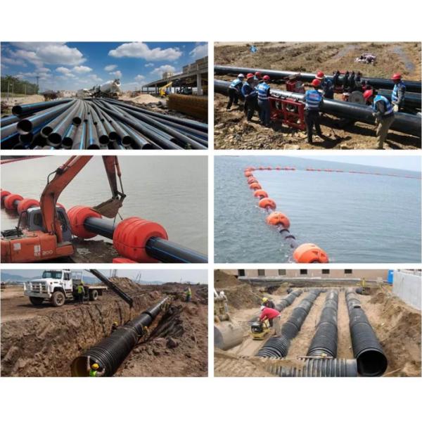 Black SDR11 SDR17 Plastic Polyethylene HDPE Pipe