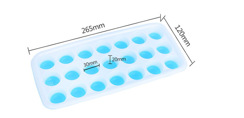 Ice Cream Tools Type Ice Cream Makers BPA Free 14 Cavity Silicone Ice Mold with Cover