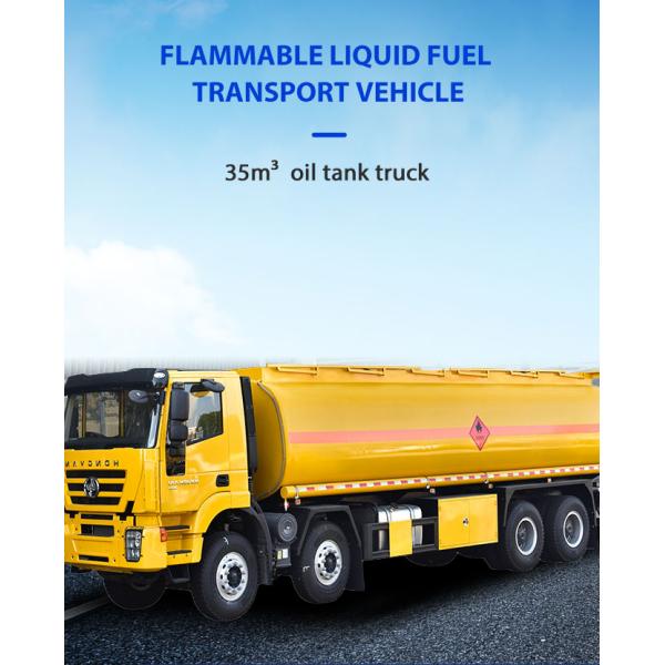 45000 Liters Diesel Oil Capacity Fuel Tanker Truck With 98HP - 570HP Horse Power