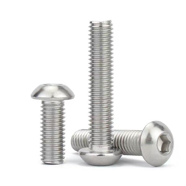 Quality SS304 Stainless Steel Hex Socket Button Head Screws ISO3506-1 Metric A2-70 for sale