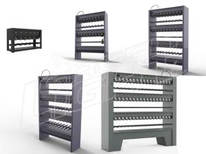 Charger rack for corded cap lamp multi-functional short-circuit protection charging managment