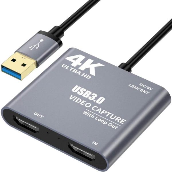 Quality USB3.0 HDMI Video Capture Device 4K 1080P USB Audio Capture Card DSLR Camcorder 82g for sale