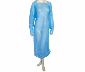 China Long Sleeve CPE Gown , Lightweight Disposable Medical Protective Clothing wholesale