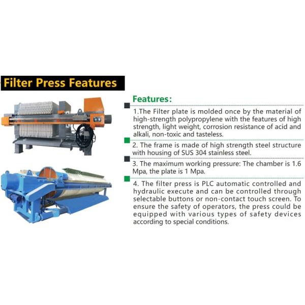 XM35/1000-U Filter Press Concrete Recycle System Batching Plant 495L 35m2